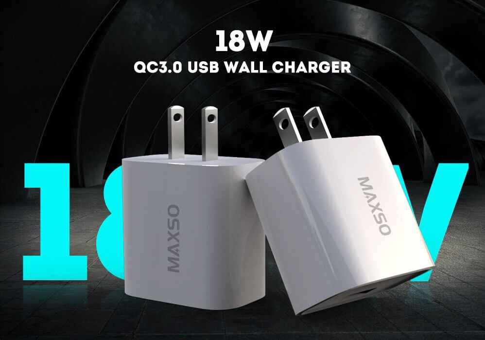 18W USB C iPhone wall charger with pure PC Housing LQ-017A-18A