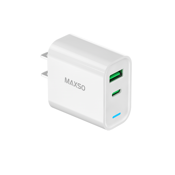 LQ-022A-20AC 20W USB-C PD + USB-A Wall Charger with US plug